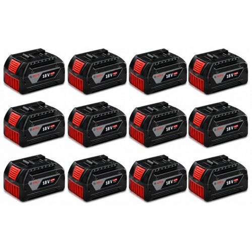 BOSCH GBA PROFESSIONAL GBA 18 V Sada 12ti baterií 4,0 Ah 0602494004 BOSCH GBA PROFESSIONAL GBA 18 V Sada 12ti baterií 4,0 Ah 0602494004
