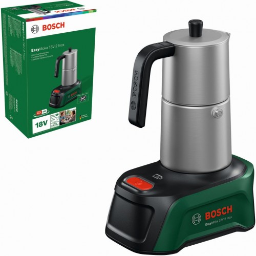 BOSCH EasyMoka 18V-2 Inox Aku nerezová konvice na kávu, bez aku 06039E4100 BOSCH EasyMoka 18V-2 Inox Aku nerezová konvice na kávu, bez aku 06039E4100