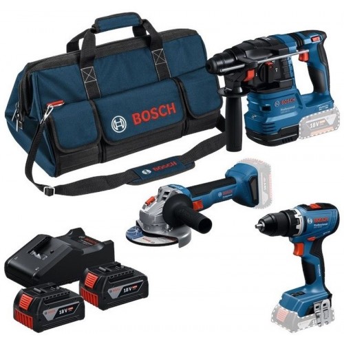BOSCH Sada nářadí PROFESSIONAL GSB + GBH + GWS + 3x 5,0Ah 0615A500AH BOSCH Sada nářadí PROFESSIONAL GSB + GBH + GWS + 3x 5,0Ah 0615A500AH