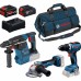 BOSCH Sada nářadí PROFESSIONAL GSR + GBH + GWS + 1x GBA 5,0Ah + 1× EXBA + GAL 0615A500AJ
