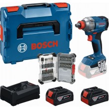 BOSCH PROFESSIONAL Sada nářadí GDX 18V-285 + 2× GBA 5.0Ah + 31dílná sada bitů 0615A500DY