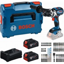 BOSCH GSR 18V-110 C PROFESSIONAL Sada nářadí, 2× 5.0Ah + GAL + sada 0615A500E3