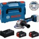 BOSCH GWS 18V-11 S PROFESSIONAL Sada nářadí, 2×GBA 5.0Ah + kotouč + L-BOXX 0615A500E6