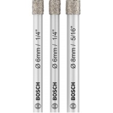 BOSCH Sada vrtáků PRO Ceramic dry pro vrtání za sucha, 6 × 66, 6 × 66, 8 × 66 m 2607011626