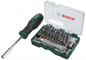 BOSCH 27dílná ráčnová sada + ruční šroubovák 2607017331 BOSCH 27dílná ráčnová sada + ruční šroubovák 2607017331