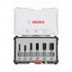 BOSCH Sada fréz, 6 ks, drážkovací frézy s 8mm vřetenem 2607017466
