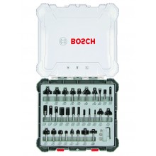 BOSCH Smíšená sada tvarových fréz s vřetenem 6 mm, 30 ks 2607017474