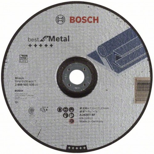 BOSCH Best for Metal Hrubovací kotouč profilovaný 230 x 22,23mm 2608603535