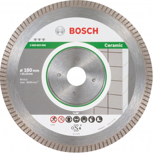 BOSCH Diamantový dělicí kotouč Best for Ceramic Extra-Clean Turbo 2608603596
