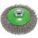 BOSCH Kuželový kartáč, zvlněný drát, 100, nerezová ocel 100 mm, 0,35 mm, M14 2608622108