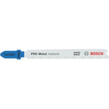 BOSCH Pilový plátek PRO Metal medium T121AFC pro přímočaré pily, 92 mm, 25 ks 2608655107