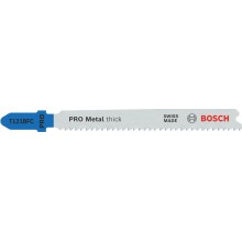 BOSCH Pilový plátek PRO Metal thick T121BFC pro přímočaré pily, 92 mm, 3 ks 2608655109