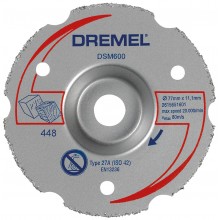 Dremel DSM20 Univerzální karbidový zarovnávací řezný kotouč 77 mm 2615S600JB