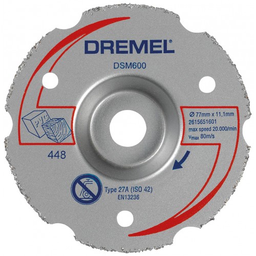 Dremel DSM20 Univerzální karbidový zarovnávací řezný kotouč 77 mm 2615S600JB