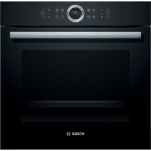 Bosch Serie 8, Vestavná pečicí trouba, 60 x 60 cm, černá HBG675BB1