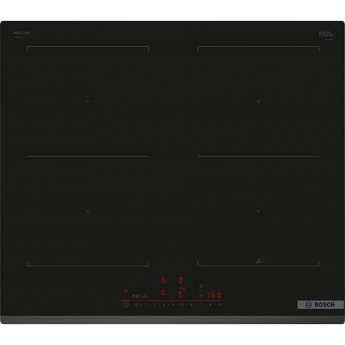 Bosch Serie 6, Indukční varná deska, 60 cm, černá, instalace na pracovní desku PVQ631HC1E