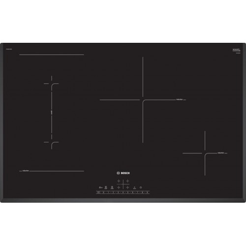 Bosch Serie 6, Indukční varná deska, 80 cm, černá, instalace na pracovní desku bez rámečku PVS851FB5E