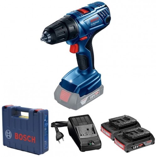 BOSCH GSR 180-LI PROFESSIONAL Akumulátorový vrtací šroubovák, 18V, 2x 2.0Ah 06019F8109