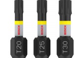 BOSCH Bit PRO T Impact, T20 × 25, T25 × 25, T30 × 25 mm, 3 ks 2608522479 BOSCH Bit PRO T Impact, T20 × 25, T25 × 25, T30 × 25 mm, 3 ks 2608522479