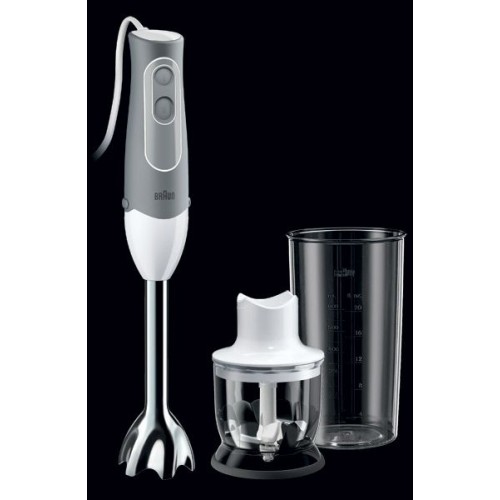 BRAUN Tyčový mixér Multiquick MQ 520 Pasta, šedá/bílá 41001243