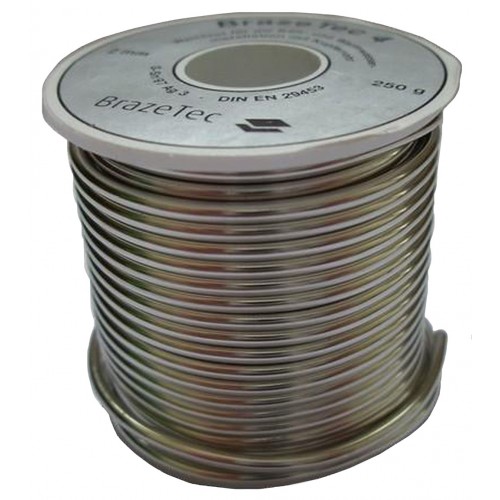 DEGUSSA Cín Braze Tec 4, S-Sn97Ag3, pr. 2,0mm, cívka 250g