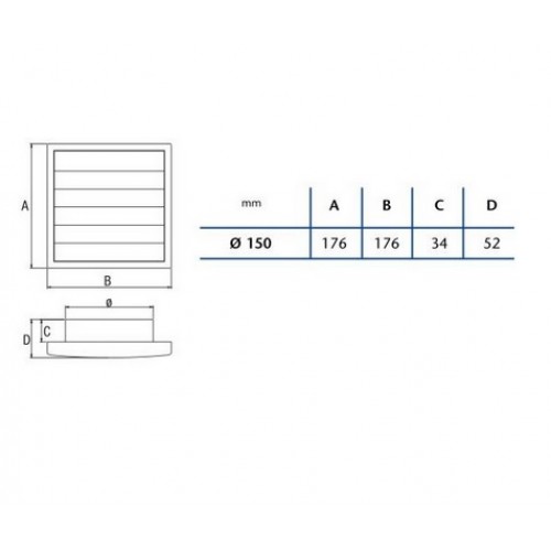 CATA Mřížka spádová B-15 01930300