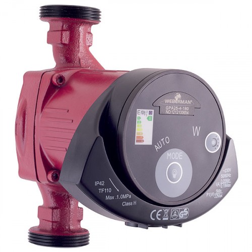Novaservis WEBERMAN elektronické čerpadlo GPA 25-40 180 mm, W0501