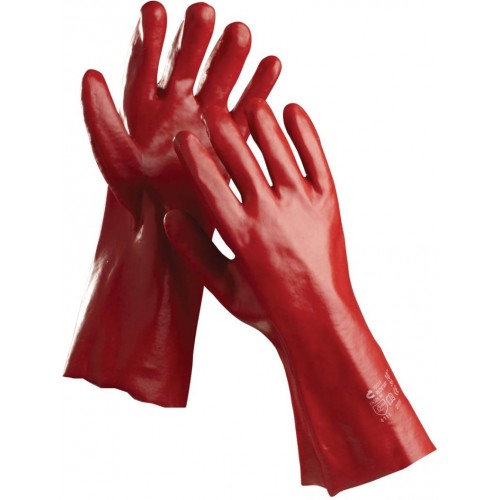 ČERVA REDSTART 45 Ochranné rukavice celomáčené v PVC, vel. 10