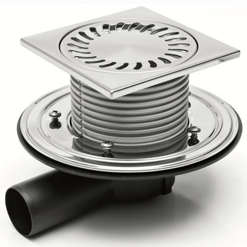 Podlahová vpusť boční PVBU50PR4 univerzální s přírubou 381F