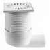 Podlahová vpusť boční DN 50 (PVB50P1) 100x100 mm, plast 412