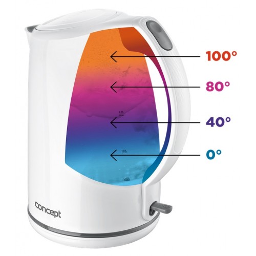 CONCEPT RK2350 Rychlovarná konvice s barevným podsvícením 1,7 l rk2350 CONCEPT RK2350 Rychlovarná konvice s barevným podsvícením 1,7 l rk2350