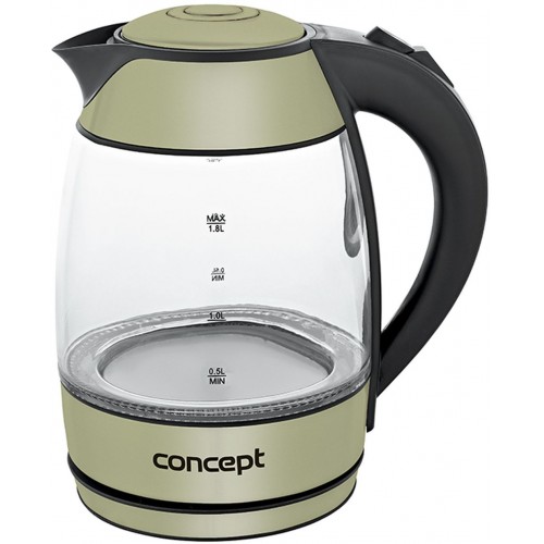 CONCEPT RK-4052 Rychlovarná konvice skleněná 1,8 l CHAMPAGNE rk4052