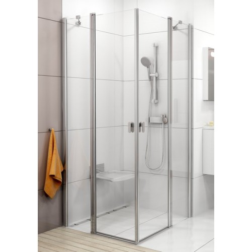 RAVAK CHROME CRV2-90 sprchové dveře, satin+Transparent 1QV70U00Z1