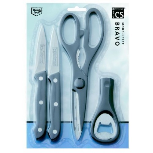 CS SOLINGEN Nůž,nůžky,otvírák sada 4 kusů CS-009441