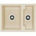 ALVEUS Cubo 20 dřez Algranit, 620 x 500 mm, beige 1067416