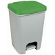CURVER ESSENTIALS 20L Odpadkový koš, šedý/zelený 00759-386