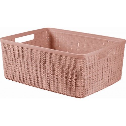 CURVER JUTE M 12L Košík 36 x 28 x 15 cm, růžový 01905-885