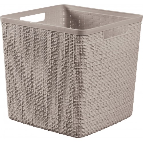 CURVER JUTE 17L Košík kostka 28 x 28 x 27 cm, taupe 01906-382