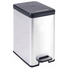 CURVER SLIM BIN 25L Odpadkový koš 25 x 39,3 x 45,4 cm stříbrný 02339-582