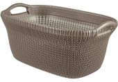 CURVER KNIT 40L Koš na čisté prádlo 60 x 27 x 39 cm, hnědý 03677-X59