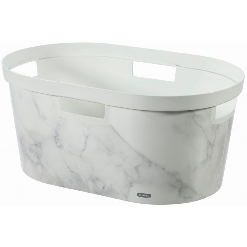 CURVER INFINITY 39L Koš na čisté prádlo 58,5 x 38,5 x 26,5 cm mramor 04762-M74 CURVER INFINITY 39L Koš na čisté prádlo 58,5 x 38,5 x 26,5 cm mramor 04762-M74