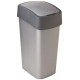 CURVER FLIP BIN 50L Odpadkový koš 65,3 x 29,4 x 37,6 cm stříbrná/šedá 02172-686