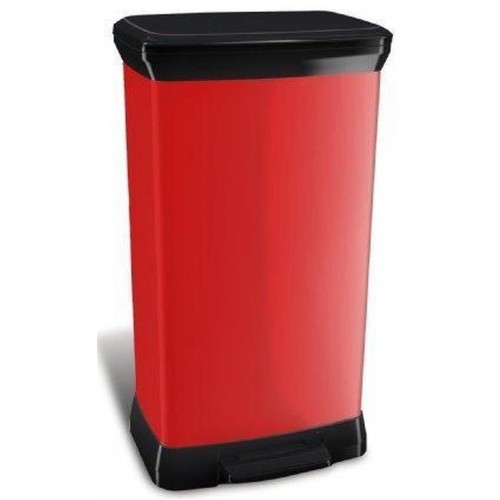 CURVER DECO BIN 50L Odpadkový koš 39 x 29 x 73 cm červený 02162-931