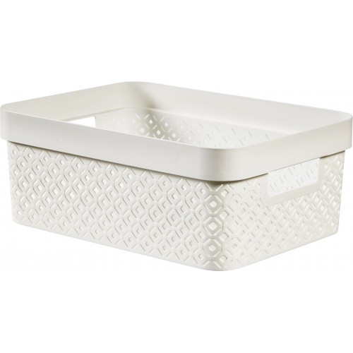 CURVER TERRAZZO M 11L Úložný box 36 x 27 x 14 cm bílý 01880-W36