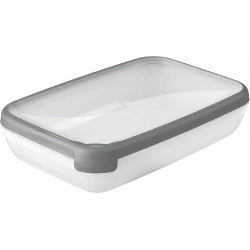 CURVER GRAND CHEF 2,6L Dóza obdélníková, 30 x 20 x 6,5 cm, transparentní/šedá 00009-673 CURVER GRAND CHEF 2,6L Dóza obdélníková, 30 x 20 x 6,5 cm, transparentní/šedá 00009-673