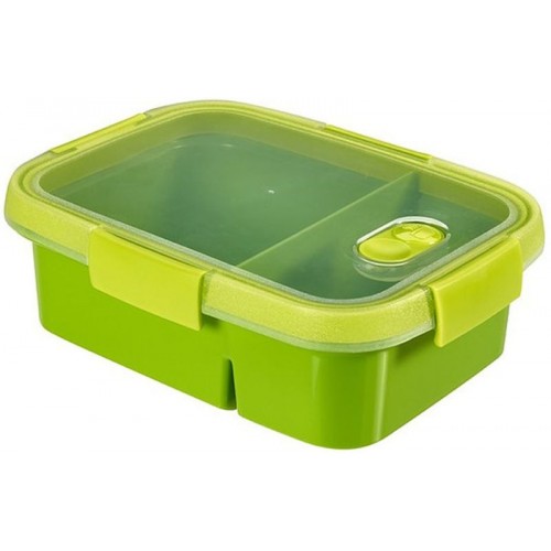 CURVER SMART TO GO DUAL 0,6L+0,3L dóza zelená 00925-Y32 CURVER SMART TO GO DUAL 0,6L+0,3L dóza zelená 00925-Y32