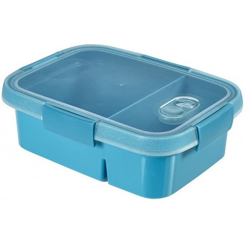 CURVER SMART TO GO DUAL 0,6L+0,3L dóza modrá 00925-Y33