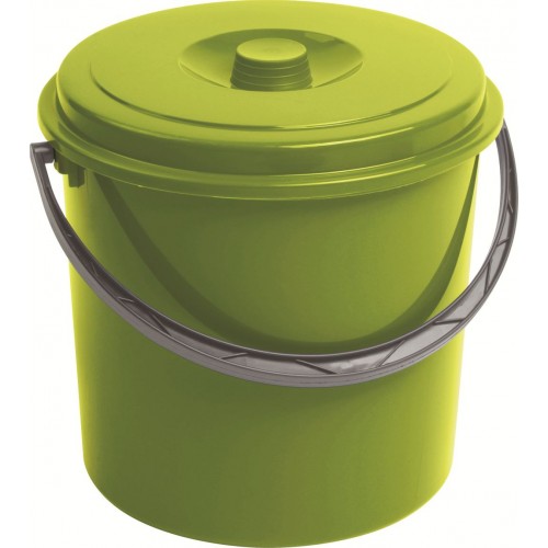 CURVER kbelík s víkem 16 l zelený 03208-114