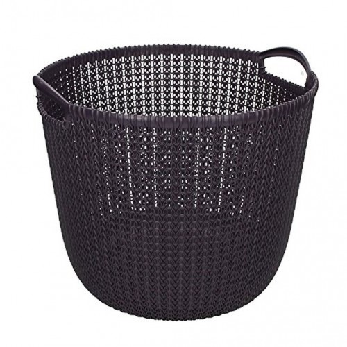 CURVER KNIT L kulatý koš na prádlo 30L fialový 03673-X66