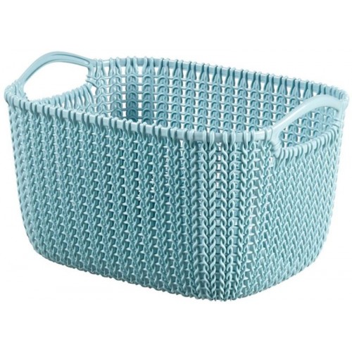 CURVER KNIT S 8L košík 30x22x17cm světle modrý 03674-X60 CURVER KNIT S 8L košík 30x22x17cm světle modrý 03674-X60
